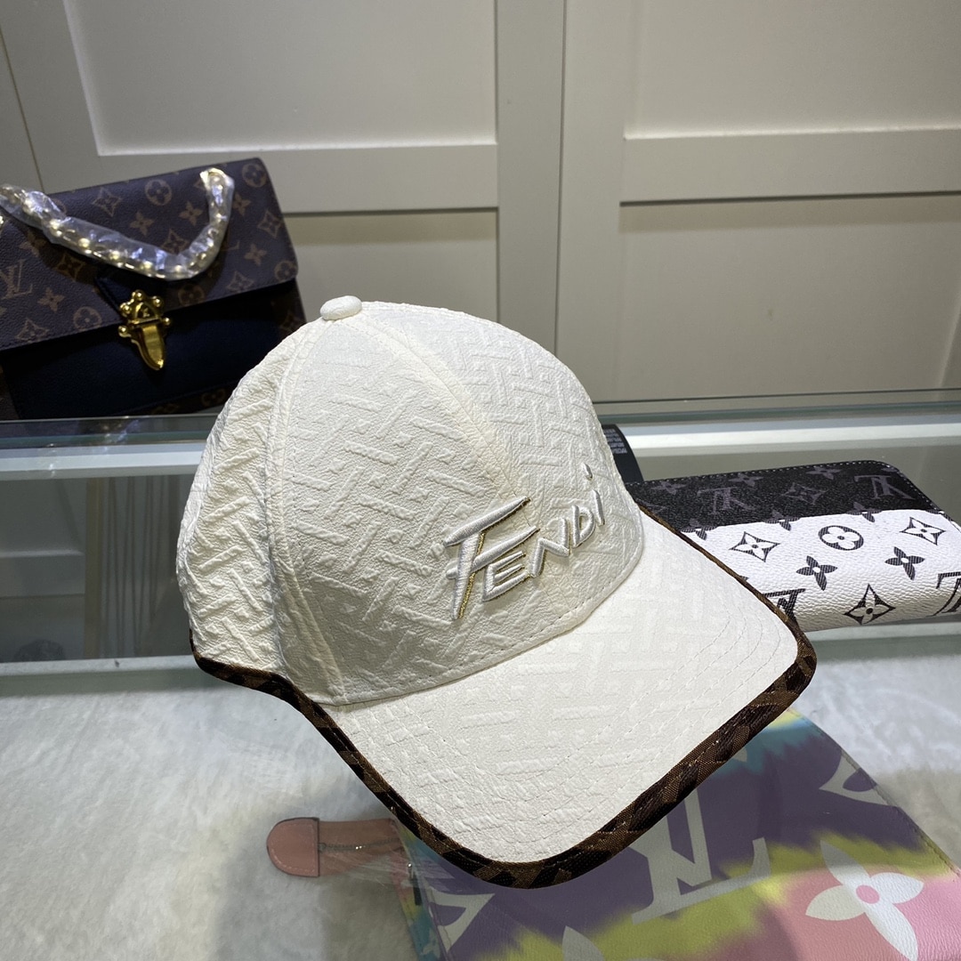 Fendi Baseball Cap White Fendi Cap