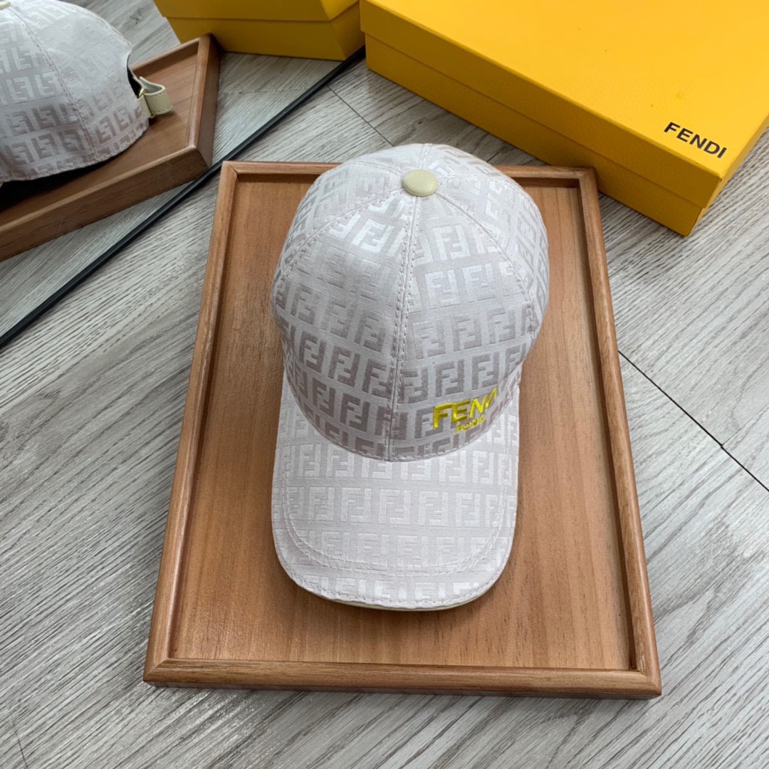 Fendi Baseball Cap White Fendi Cap