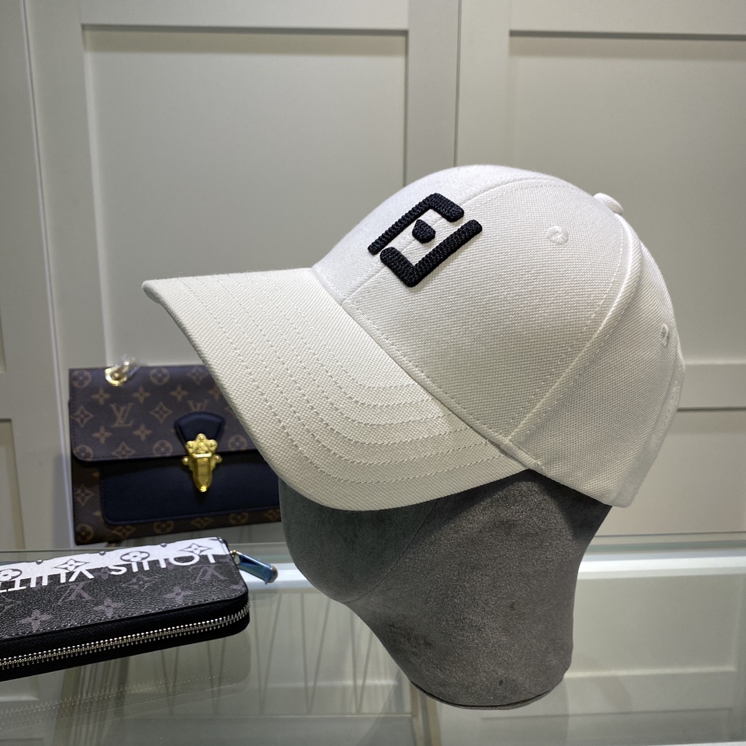 Fendi Baseball Cap White Fendi Cap