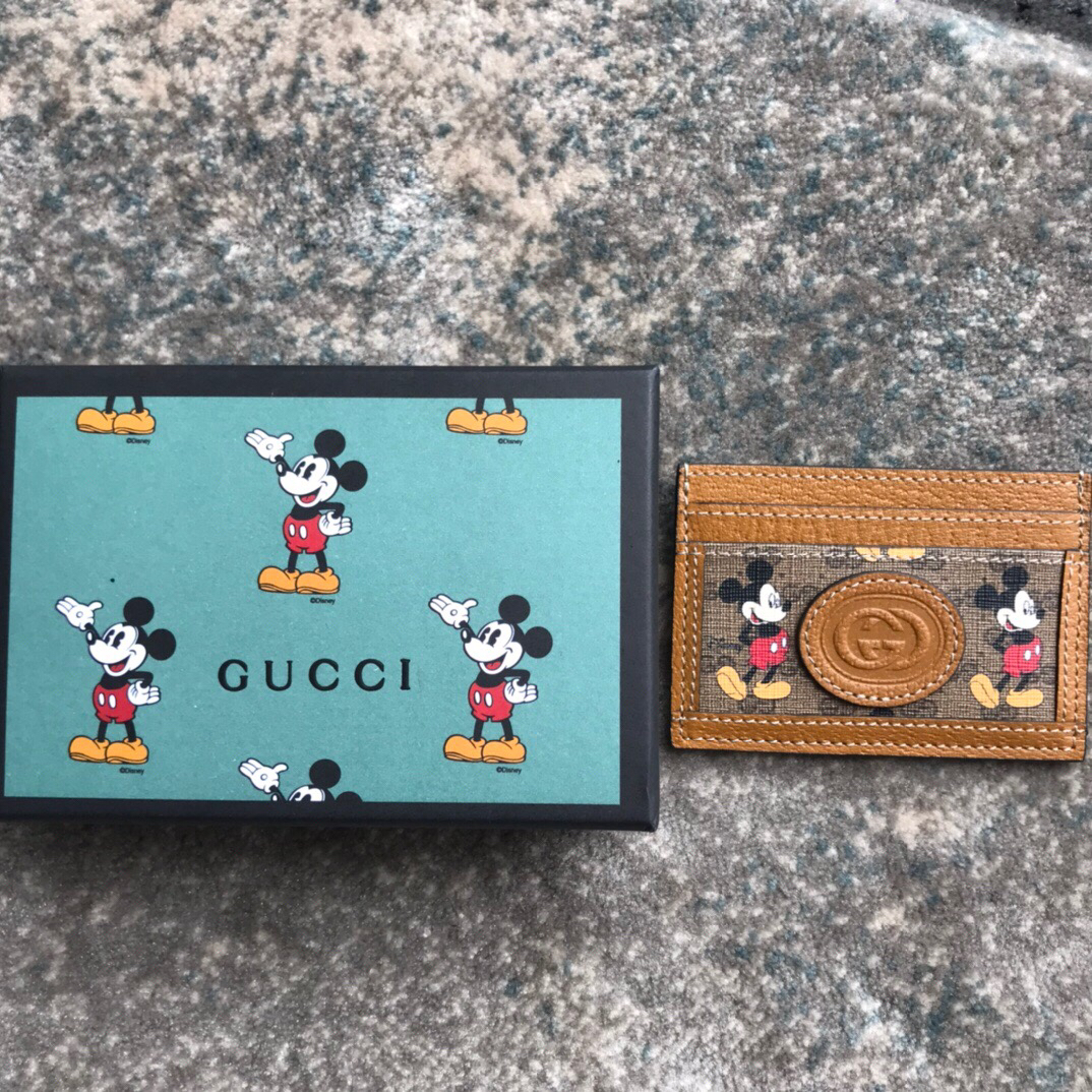 Gucci Disney Mickey Orange Cardholder 10cm – Fapert