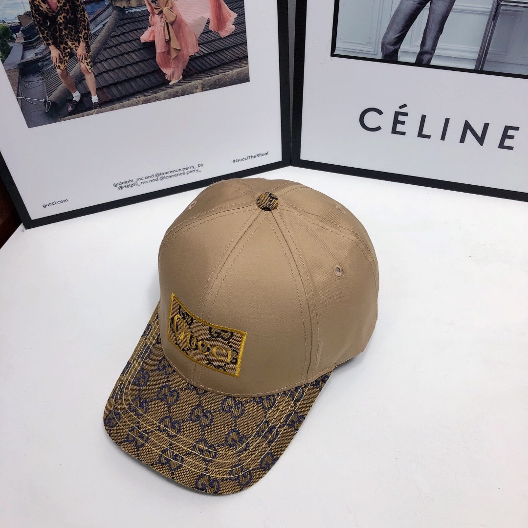 Gucci GG Baseball Hat Beige GG Hat