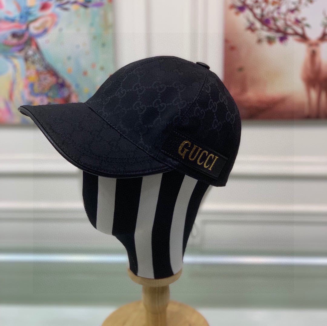 Gucci GG Baseball Hat Black GG Hat