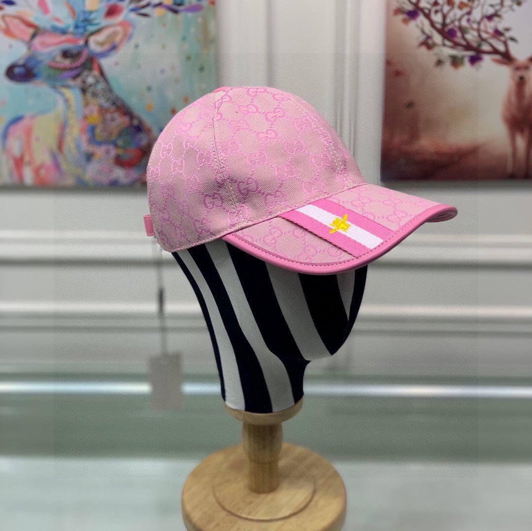 Gucci GG Baseball Hat Pink GG Hat