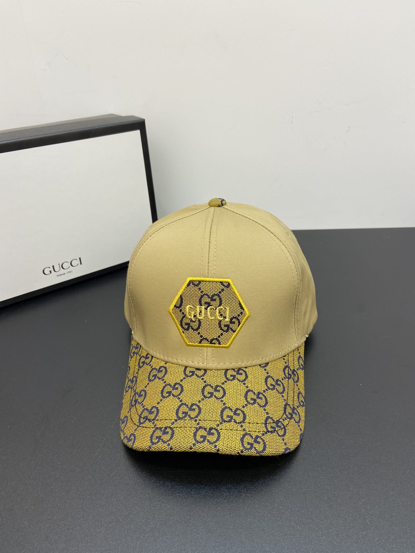 Gucci GG Baseball Hat Yellow GG Hat