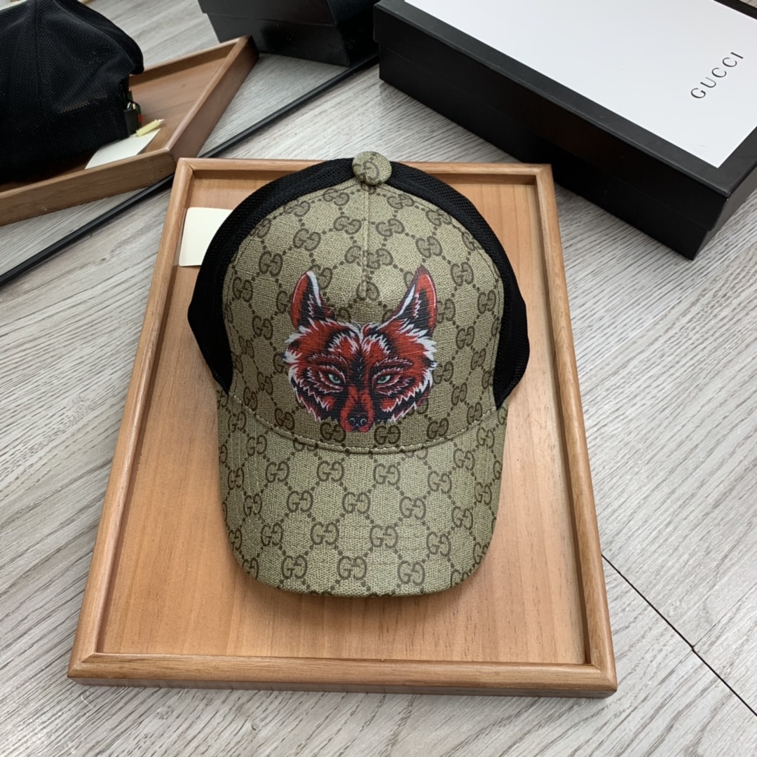 Gucci GG Canvas Baseball Cap Beige