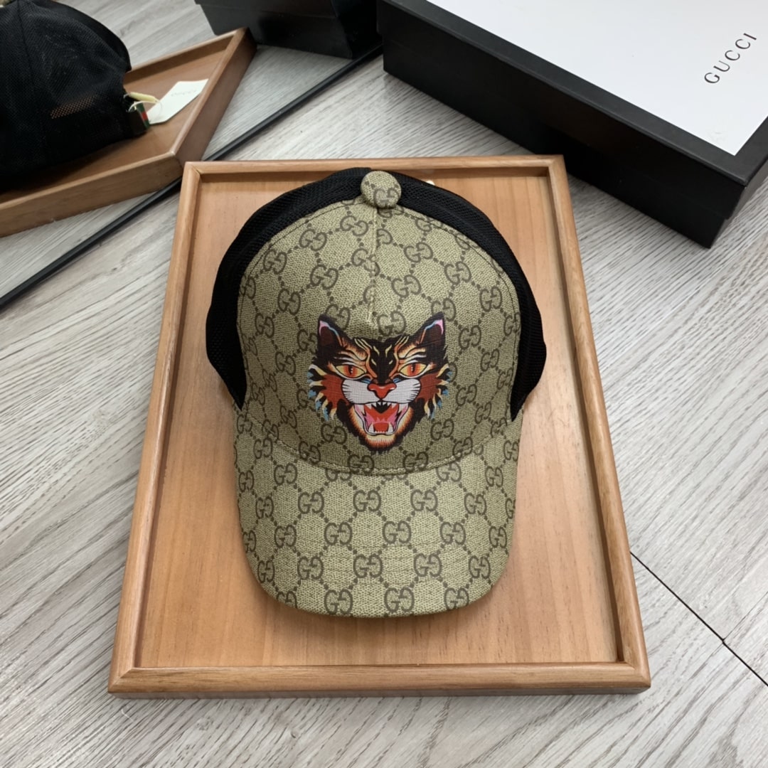 Gucci GG Canvas Baseball Cap Beige