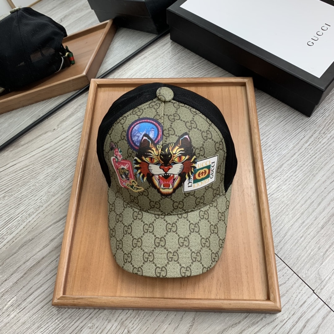 Gucci GG Canvas Baseball Cap Beige