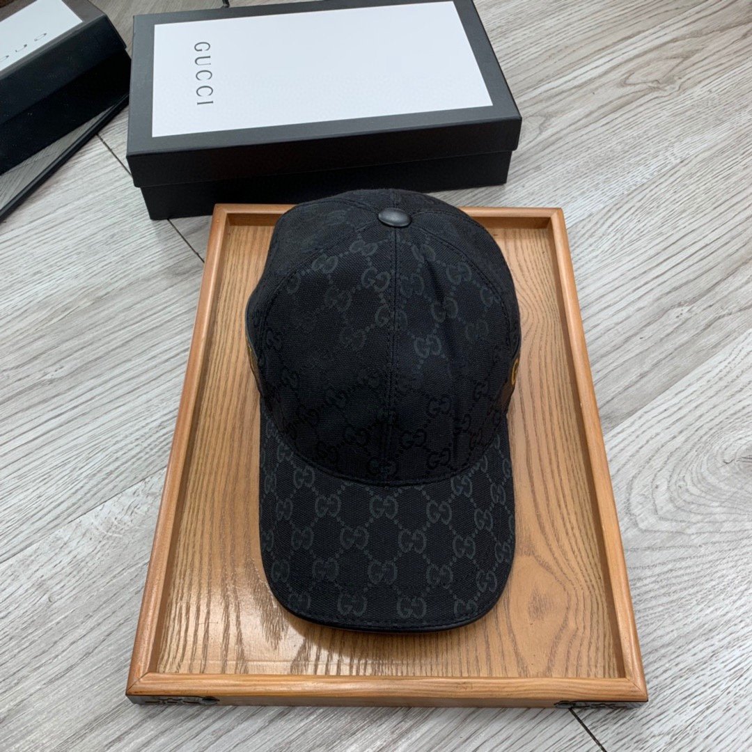 Gucci GG Canvas Baseball Cap Black