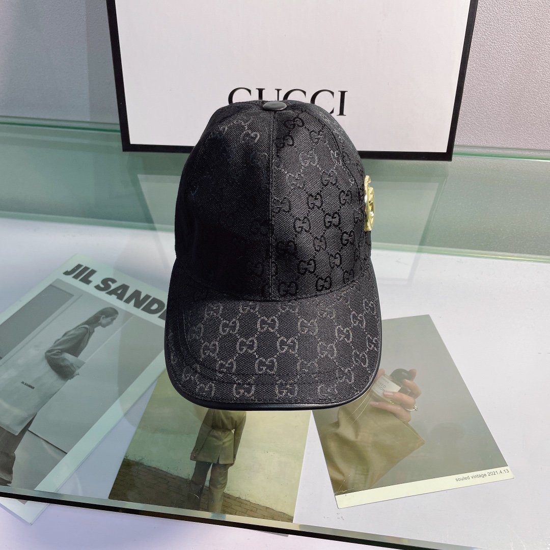 Gucci GG Canvas Baseball Cap Black