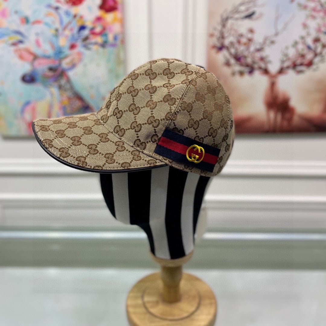 Gucci GG Canvas Baseball Cap Brown