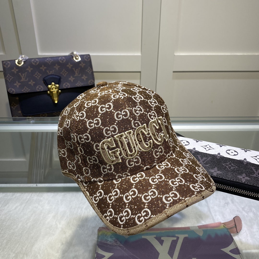 Gucci GG Canvas Baseball Cap Brown