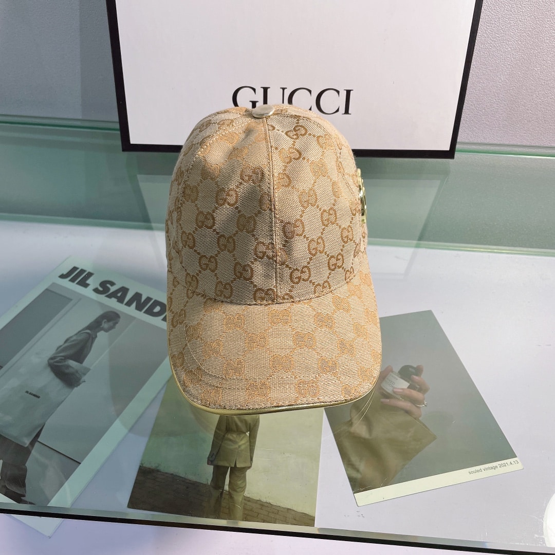 Gucci GG Canvas Baseball Cap Brown