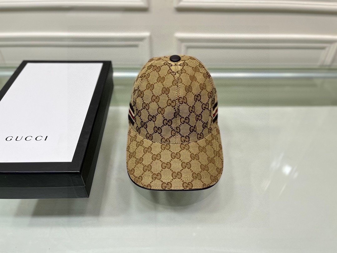 Gucci GG Canvas Baseball Cap Brown