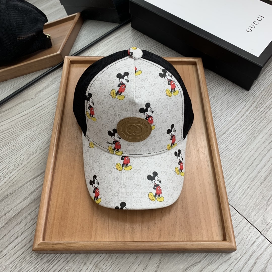 Gucci GG Canvas Baseball Cap White