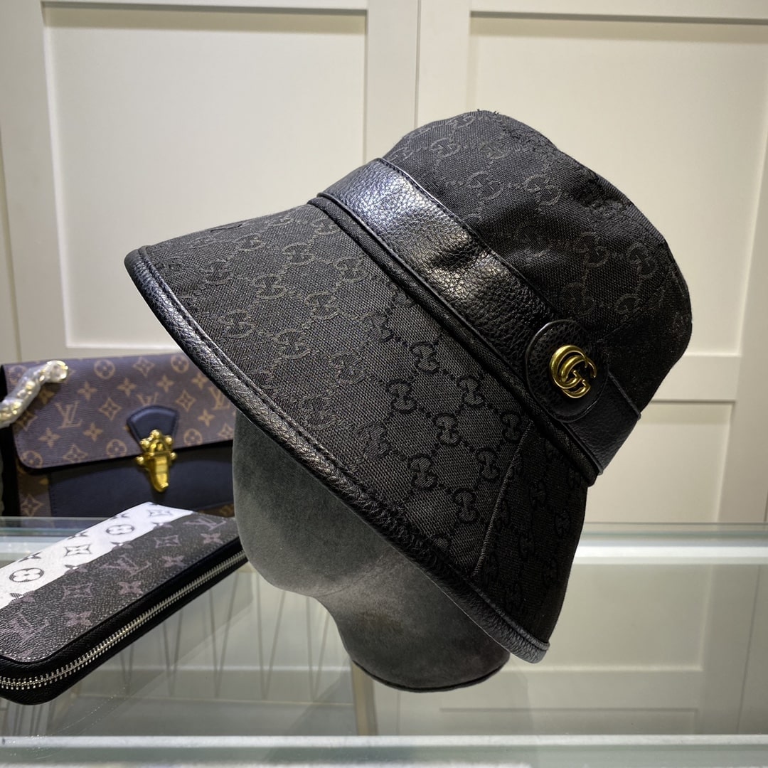 Gucci GG Canvas Bucket Hat Black