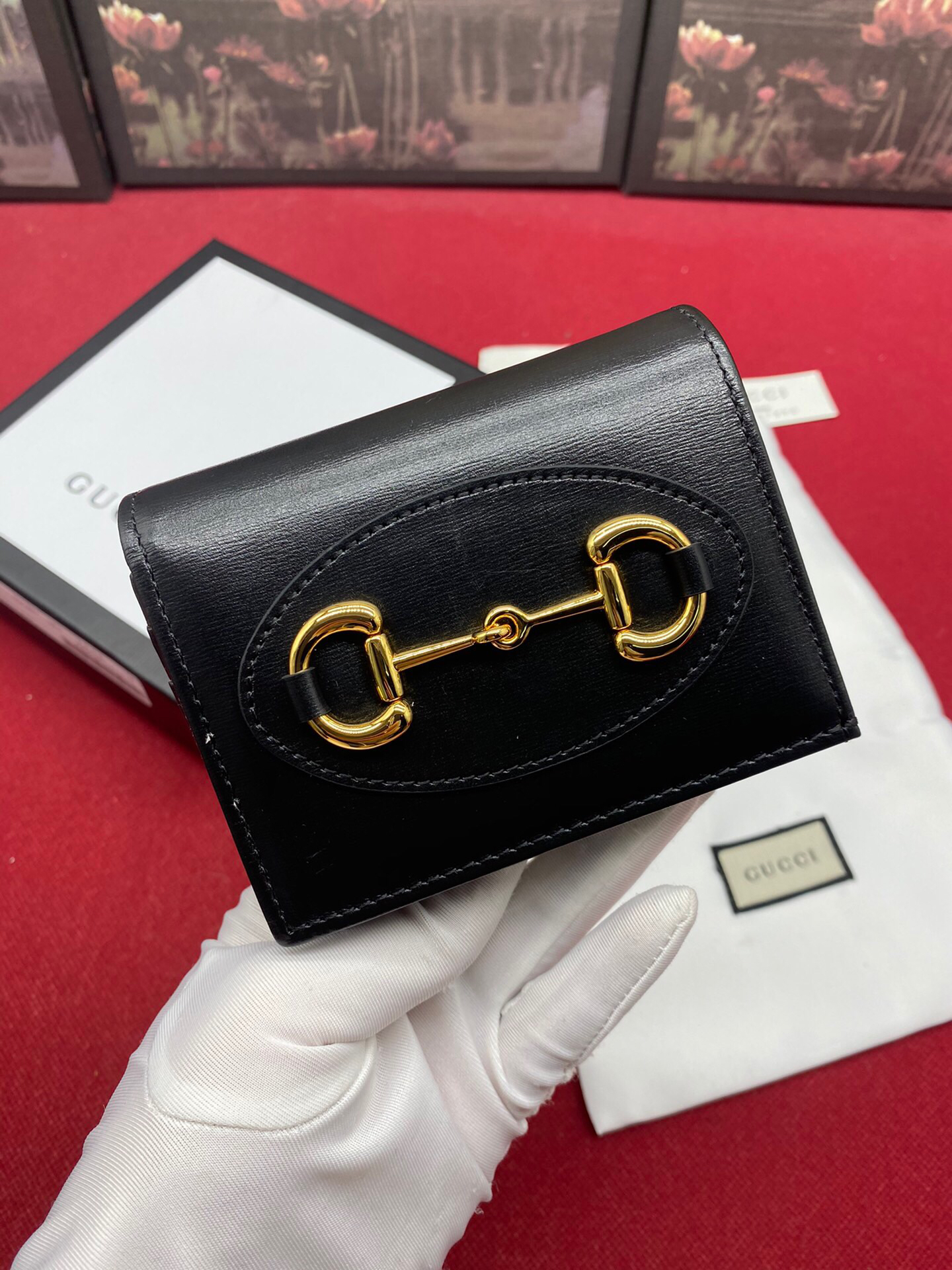 Gucci Horsebit 1955 Black Card Case 11cm – Fapert