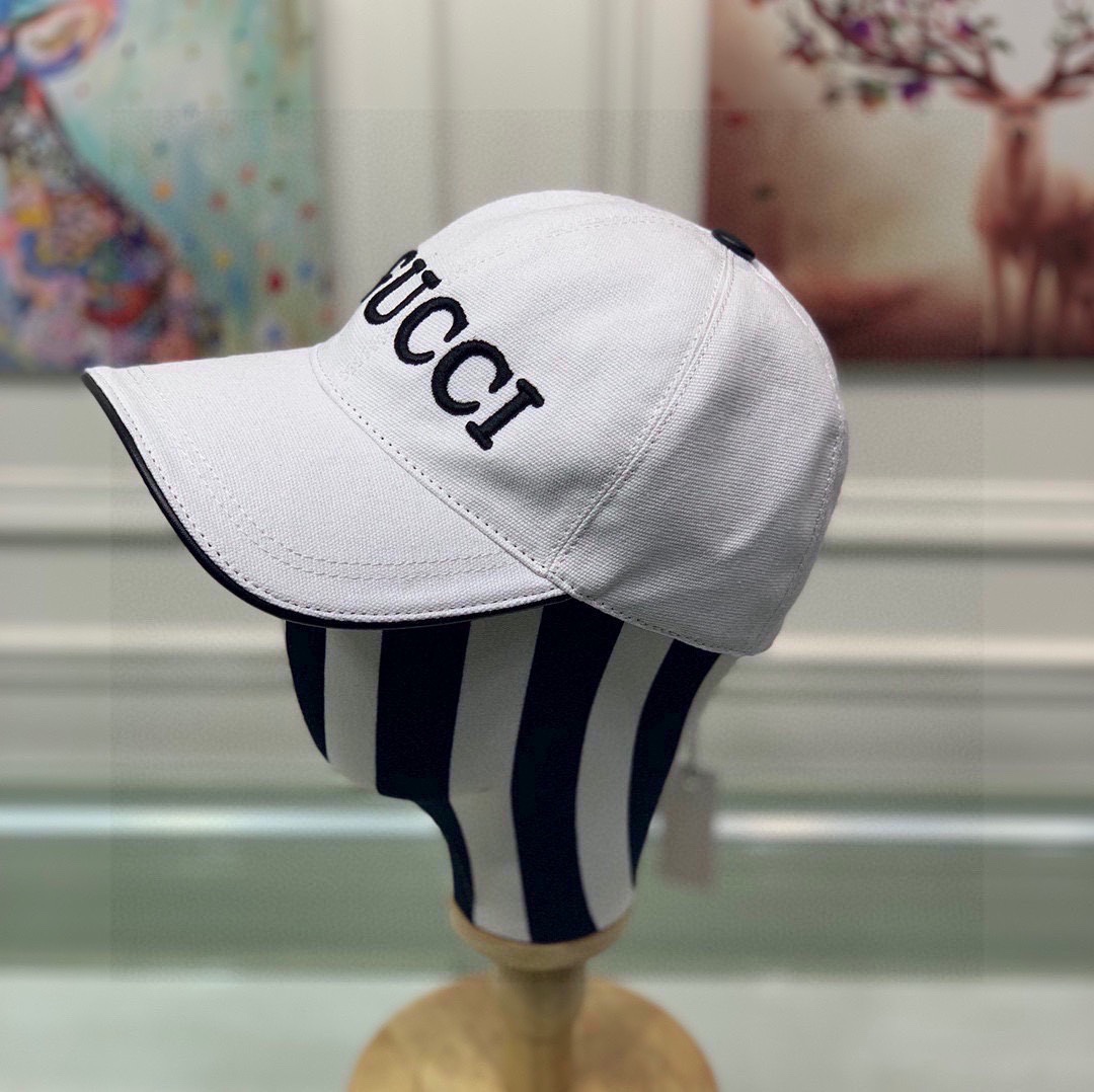 Gucci Off The Grid Baseball Hat White GG Hat