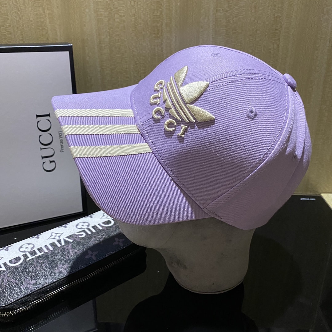 Gucci x Adidas Baseball Hat Blue GG Hat