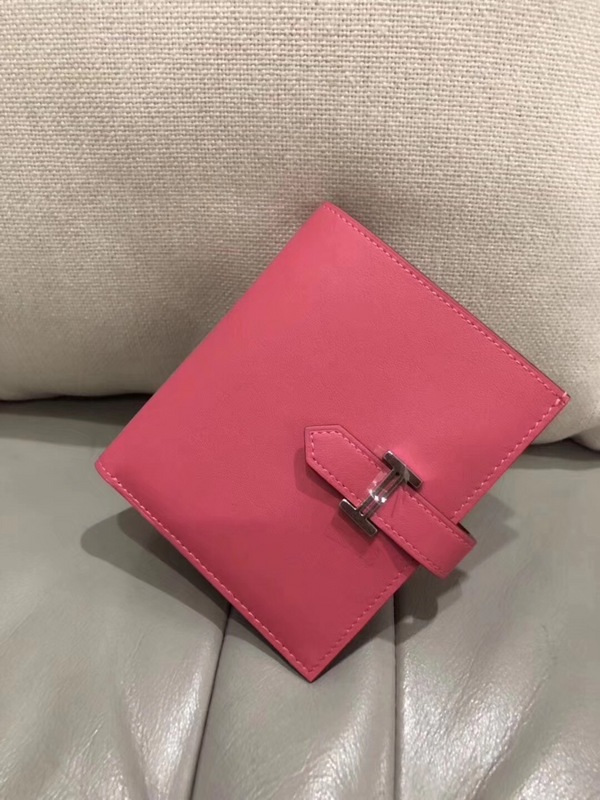 Hermes Bearn Wallet 12cm Pink – Fapert