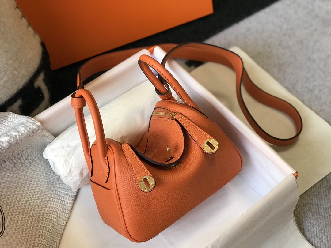 Hermes Crossbody Bag 19cm Orange – Fapert