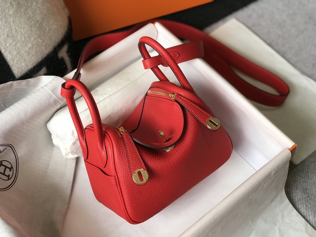 Hermes Crossbody Bag 19cm Red – Fapert