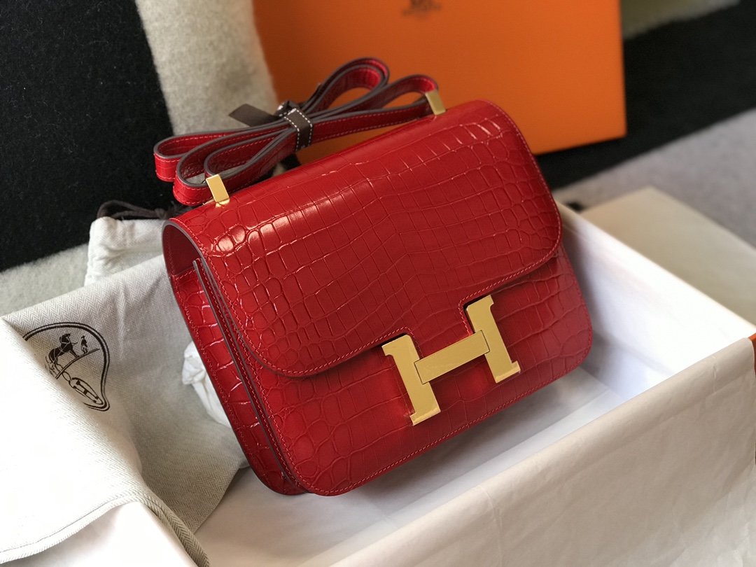 Hermes Crossbody Bag 23cm Red – Fapert