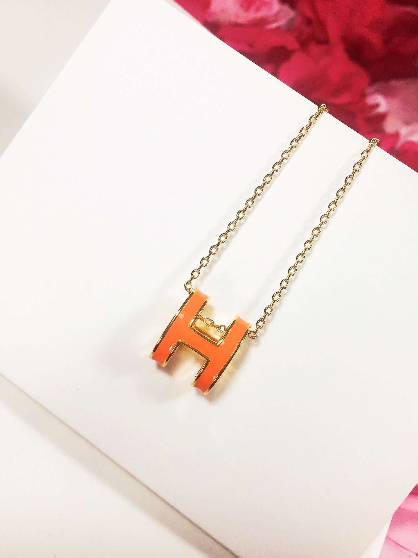 Hermes H Necklace