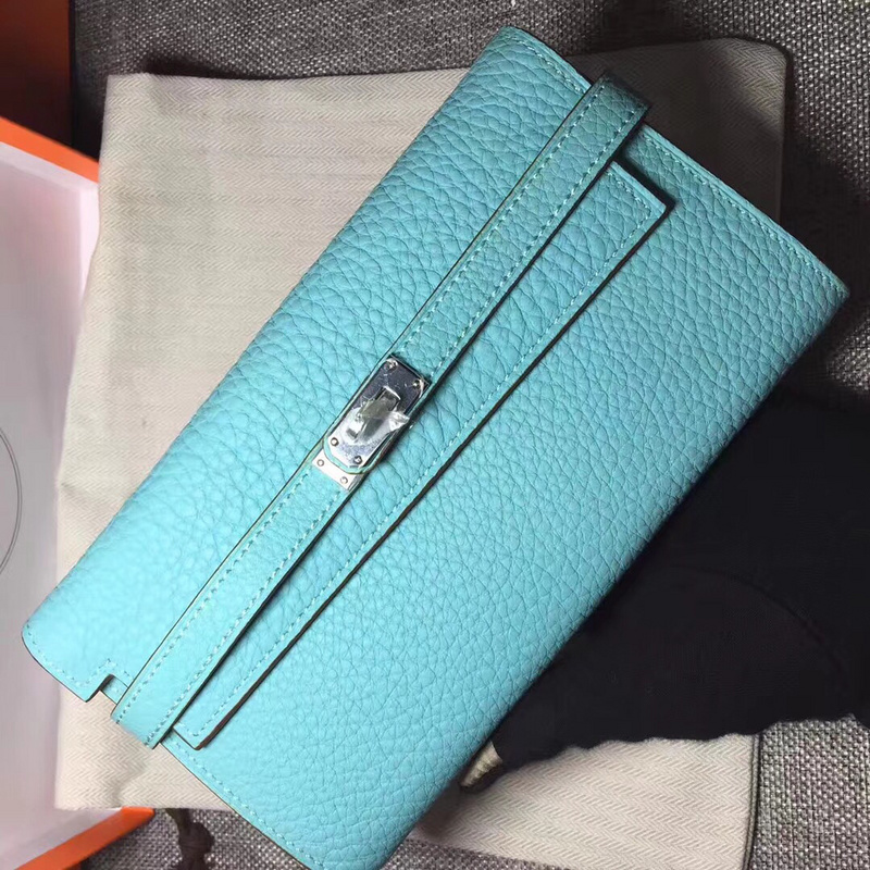 Hermes Kelly Wallet 20cm Green – Fapert