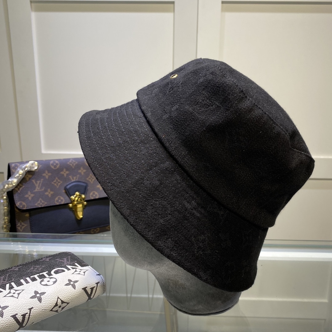 Louis Vuitton Buddy Bucket Hat In Black