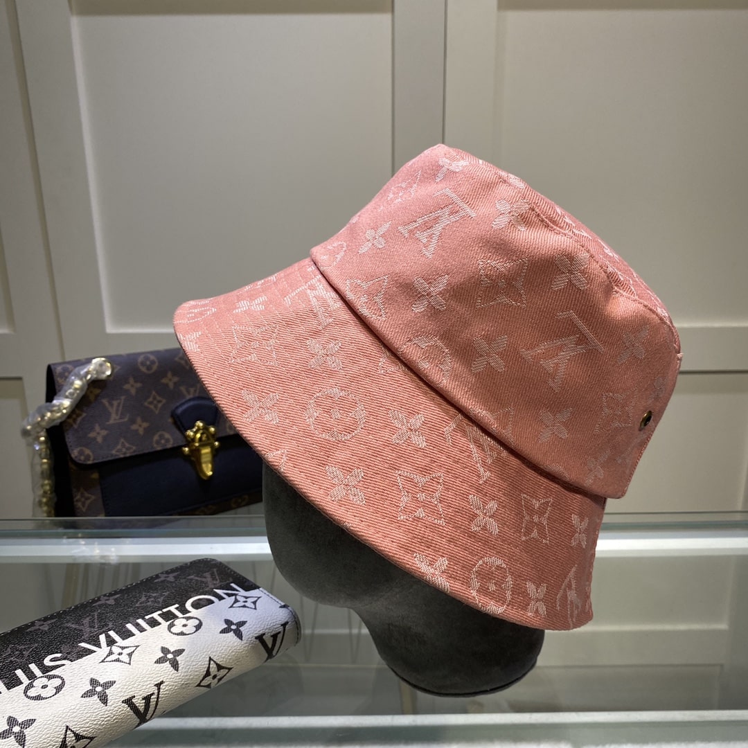 Louis Vuitton Buddy Bucket Hat In Pink