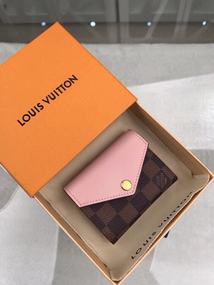 Louis Vuitton Damier Wallet 10cm Pink – Fapert