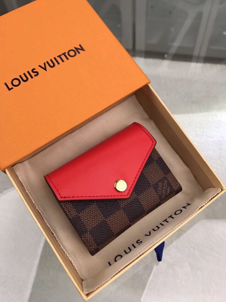 Louis Vuitton Damier Wallet 10cm Red – Fapert