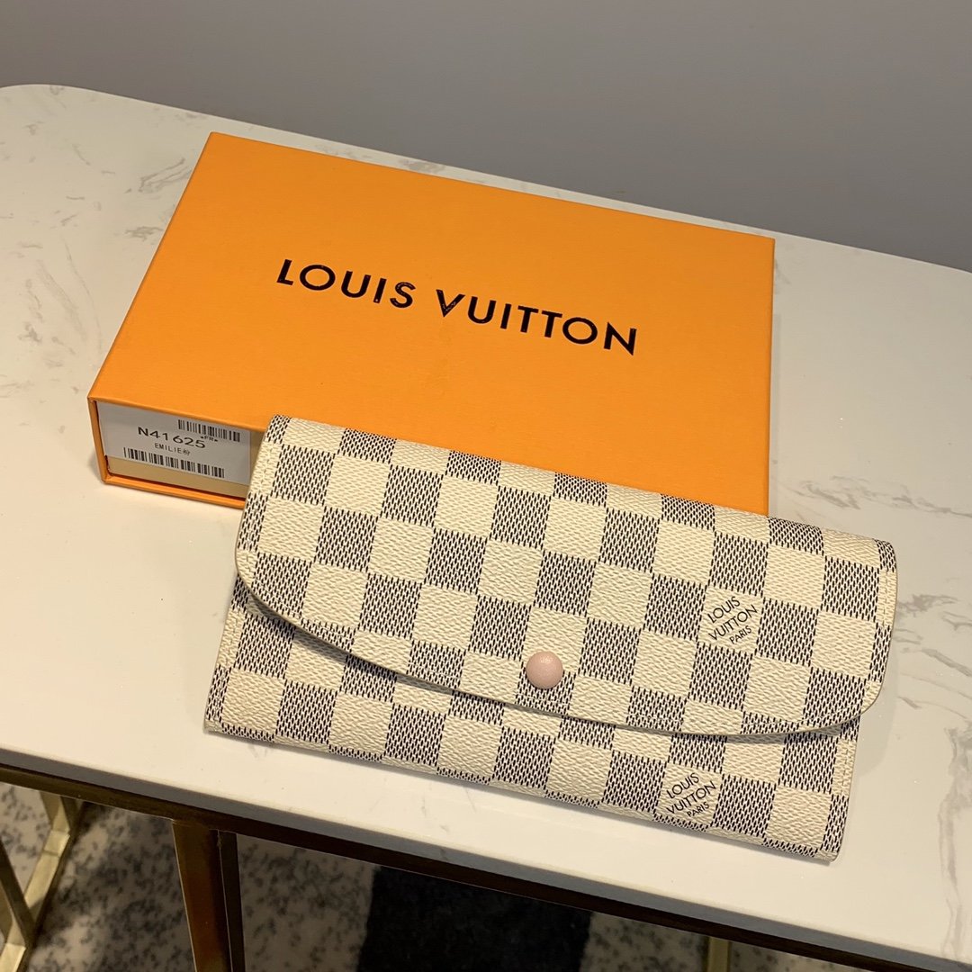 Louis Vuitton Damier Wallet 19cm White – Fapert