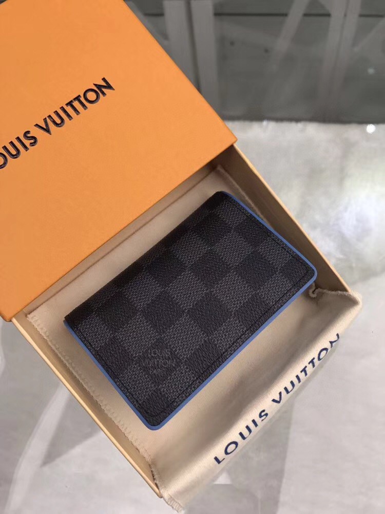 Louis Vuitton Damier Wallet 7cm Black – Fapert