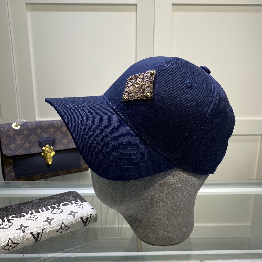 Louis Vuitton Embroidered Logo Baseball Cap Purple LV Cap