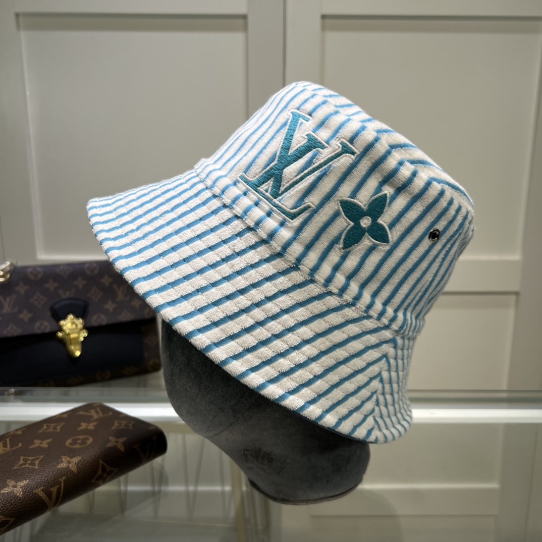 Louis Vuitton Graphical Bucket Hat White LV Cap