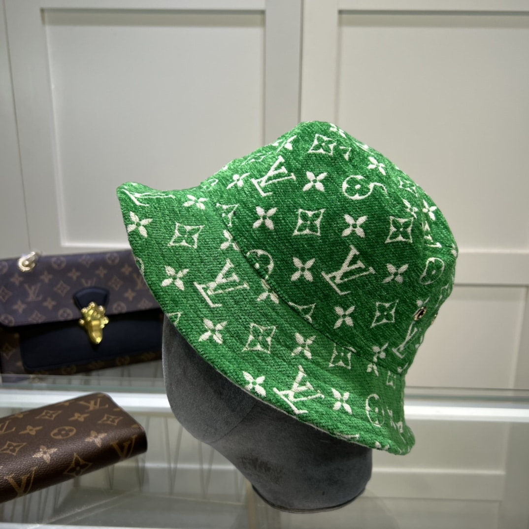 Louis Vuitton Match Bucket Hat Green LV Cap