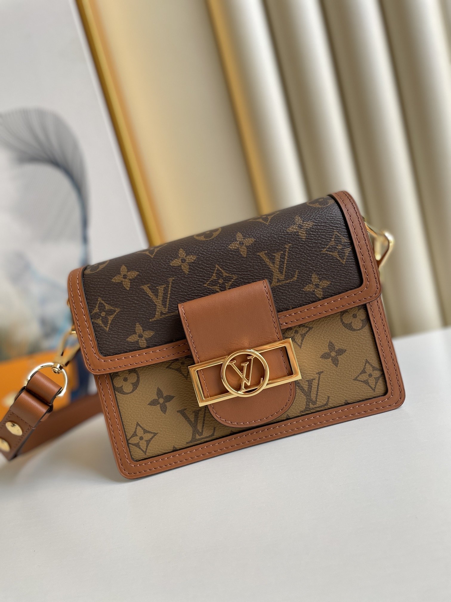 Louis Vuitton Mini Dauphine Monogram And Monogram Reverse Canvas By Nicolas Ghesquire For Spring-Summer, For Women Women’s Handbags, Shoulder Bags 20cm LV M45959 – Fapert