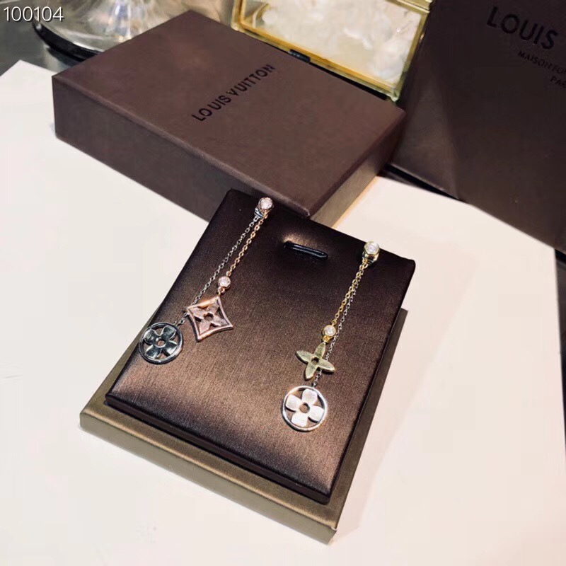 Louis Vuitton Monogram Charm Drop Earrings