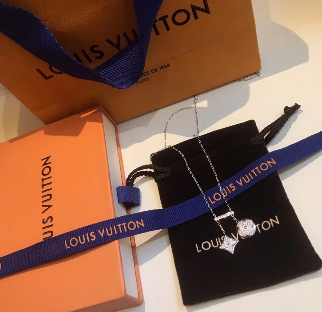 Louis Vuitton Monogram Charm Pendant Necklace