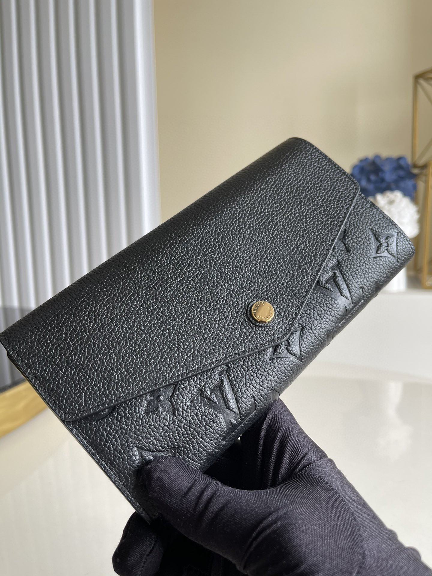 Louis Vuitton Monogram Empreinte Wallet 19cm Black – Fapert