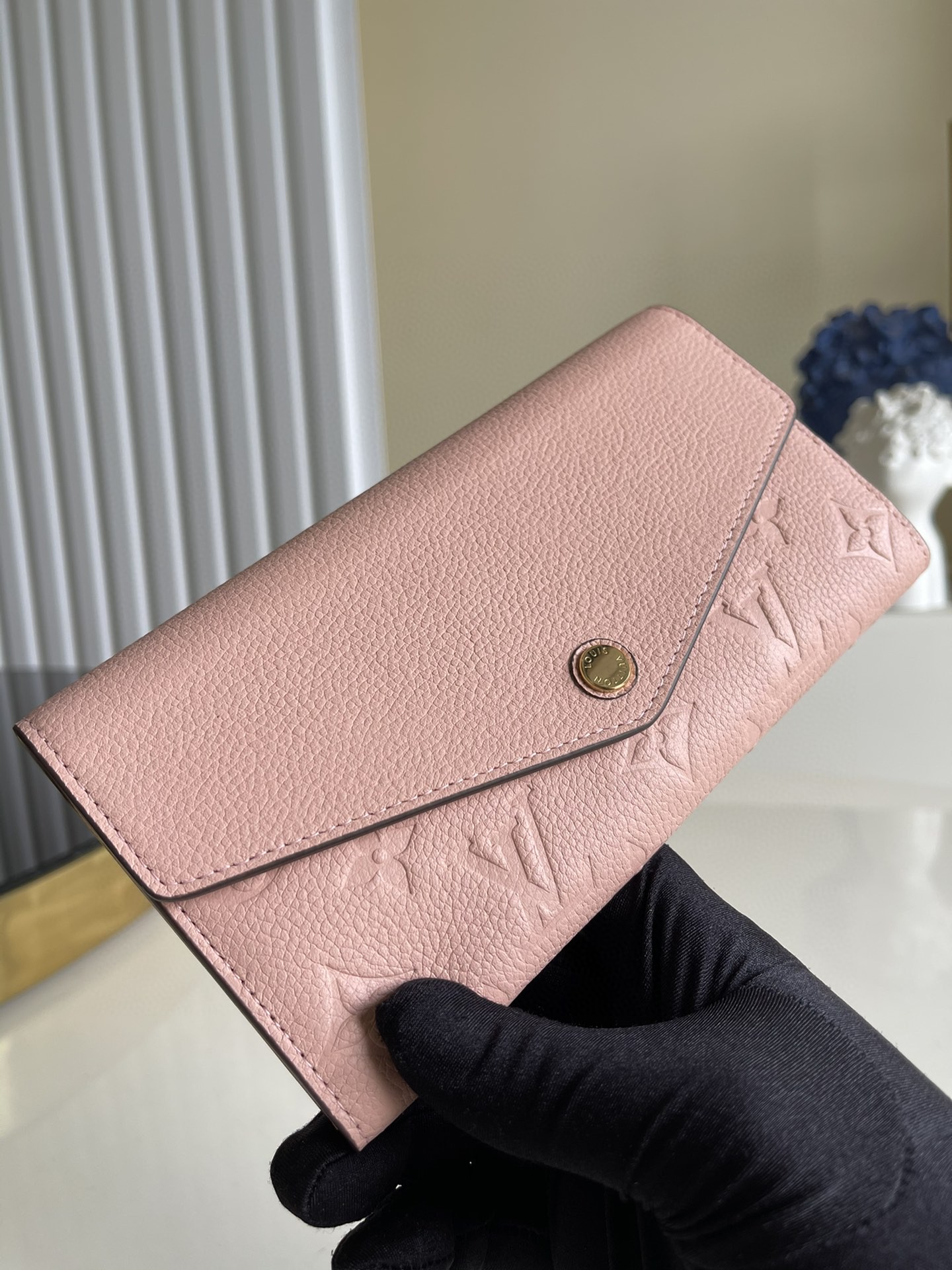 Louis Vuitton Monogram Empreinte Wallet 19cm Pink – Fapert