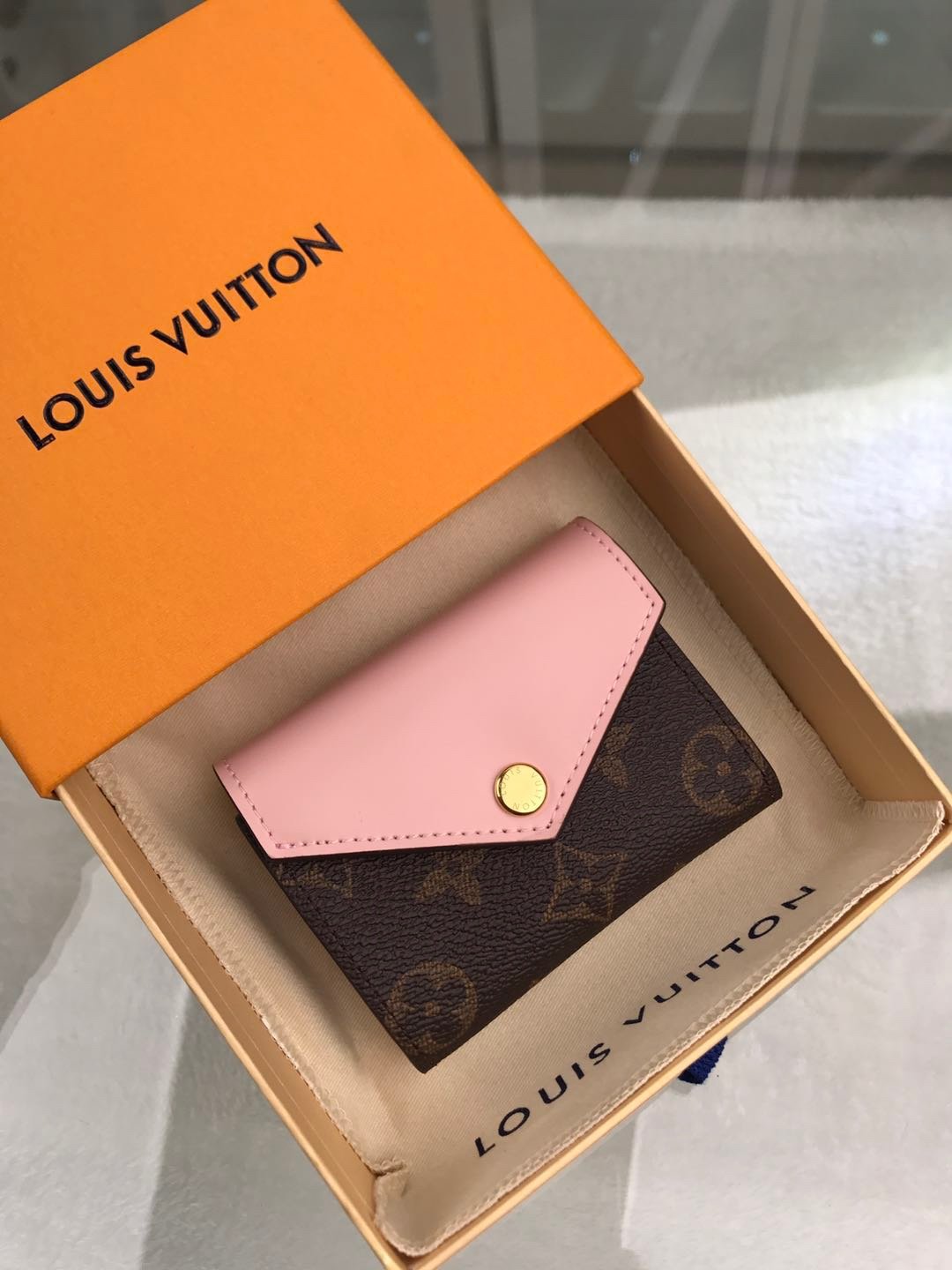 Louis Vuitton Monogram Wallet 10cm Pink – Fapert