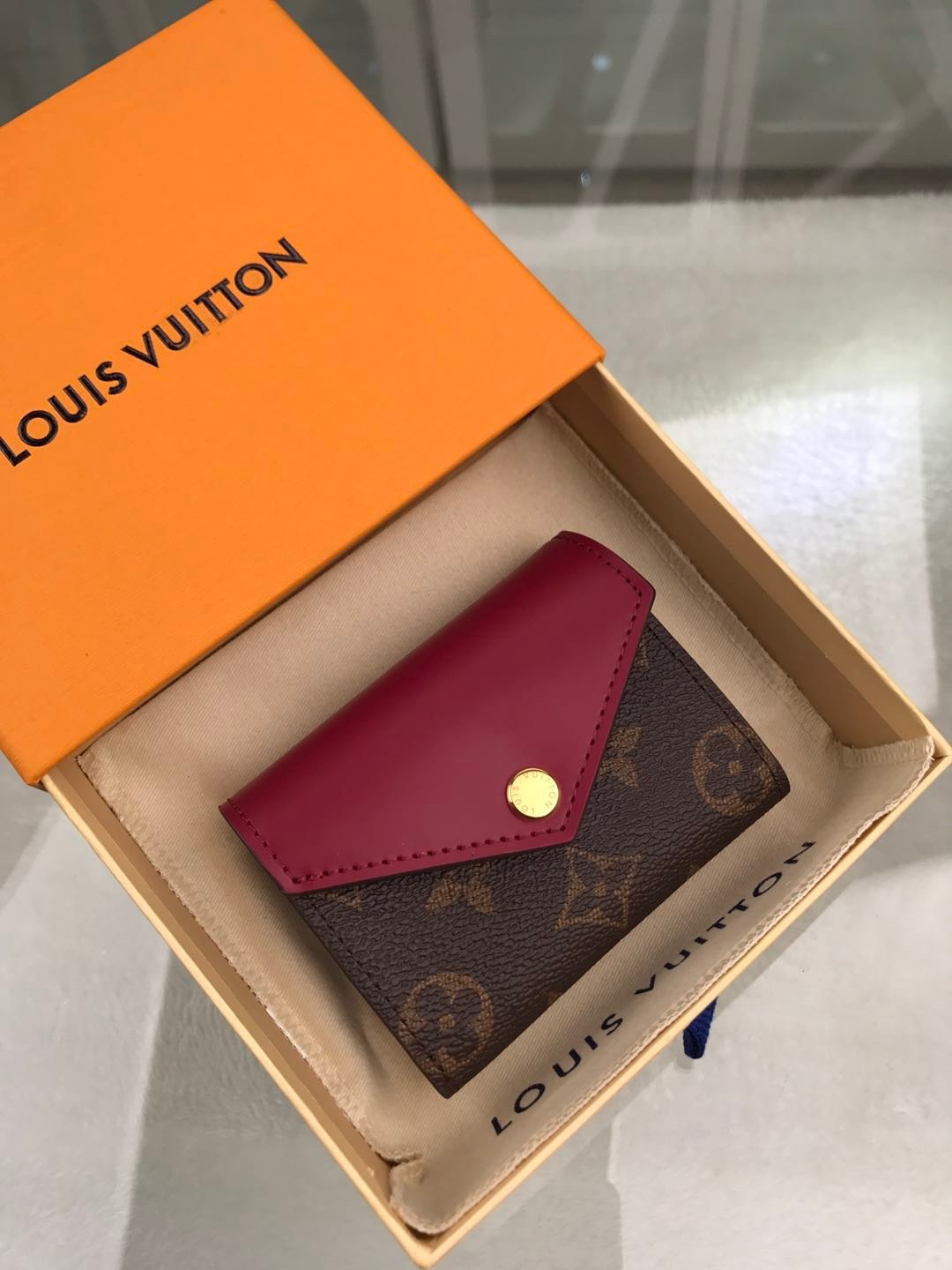 Louis Vuitton Monogram Wallet 10cm Purple – Fapert