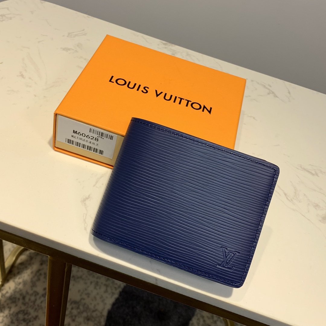 Louis Vuitton Monogram Wallet 12cm Blue – Fapert