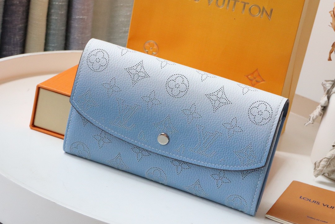 Louis Vuitton Monogram Wallet 19cm Blue – Fapert