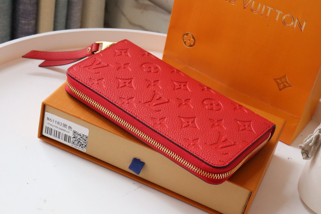 Louis Vuitton Monogram Wallet 20cm Red – Fapert