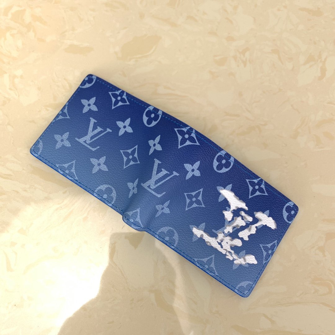 Louis Vuitton Monogram Wallet Blue – Fapert