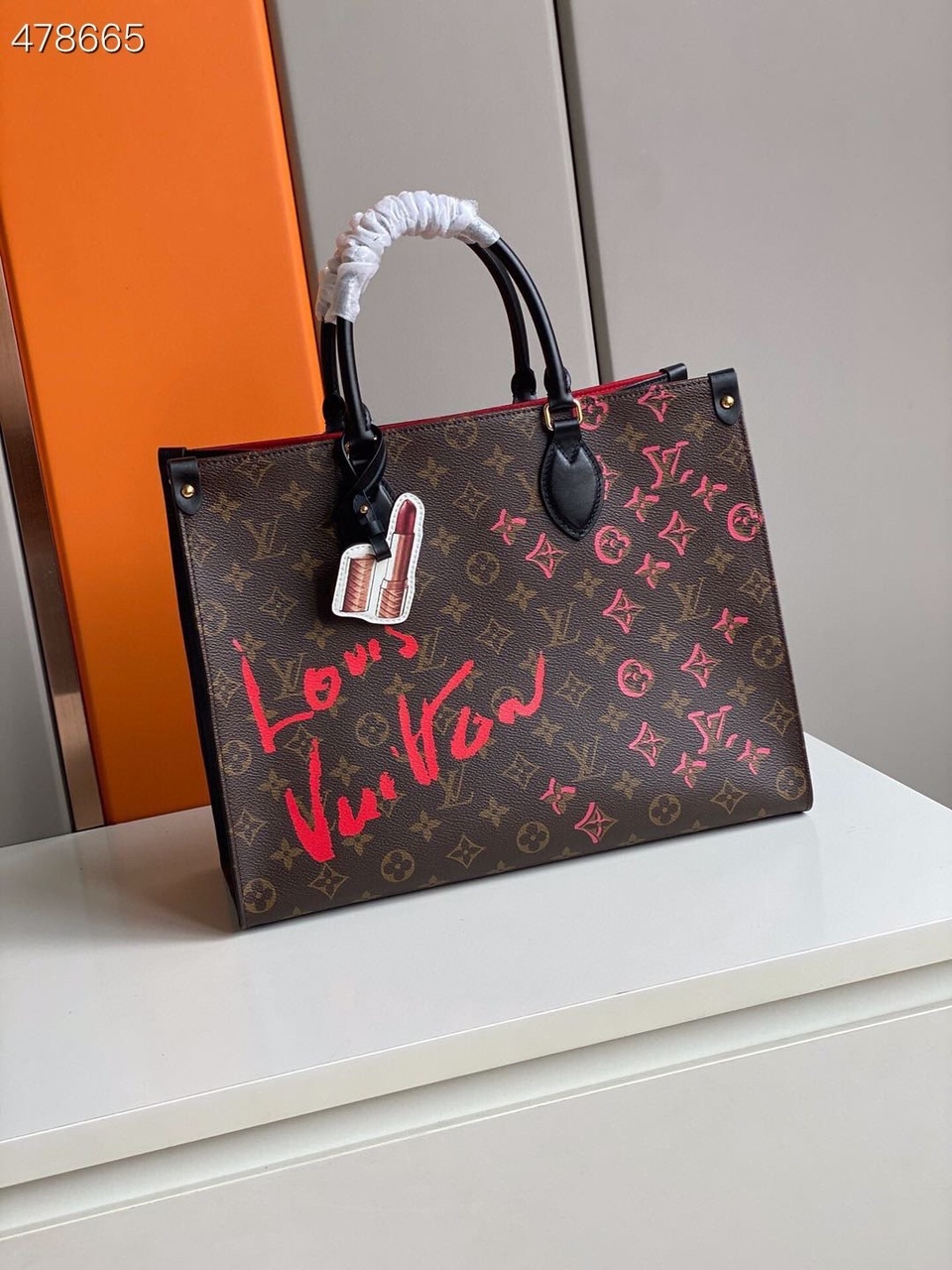 Louis Vuitton Onthego MM Fall In Love Monogram Canvas Brown For Women, Women’s Handbags, Tote Bag 35cm LV M45888 – Fapert