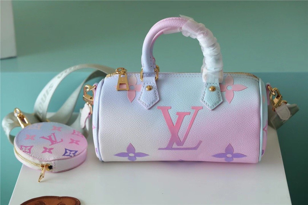 Louis Vuitton Papillon BB Bag Classic Monogram For Women 20cm Sunrise Pastel LV M46078 – Fapert